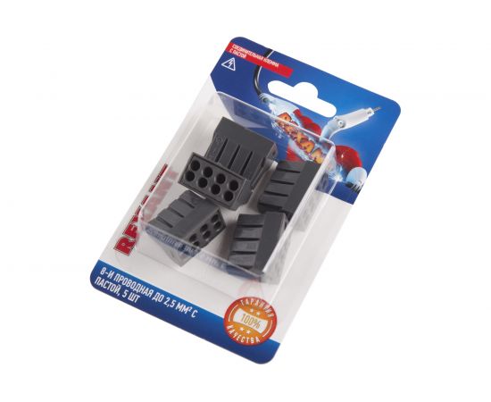 Соединительная 8-и проводная клемма REXANT 0,75-2,5 мм2 5шт 06-0209-B5 – изображение 3