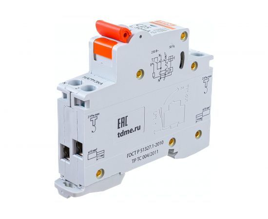 Автоматический выключатель дифференциального тока TDM 63М 2P1P+N C25 30мА 4,5кА тип АС SQ0202-0062 – изображение 3