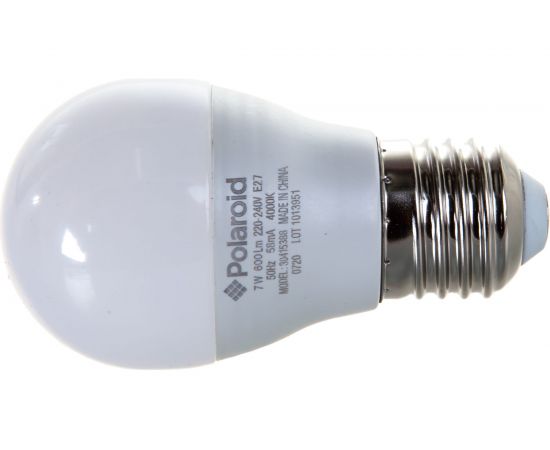 Светодиодная лампа Polaroid 220V G45 7W 4000K E27 600lm PL-G457274 – изображение 3