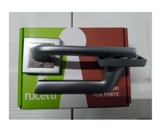 Ручка дверная Rucetti RAP 25-S SC/CP, цвет - мат.хром/хром 9013304 – изображение 3