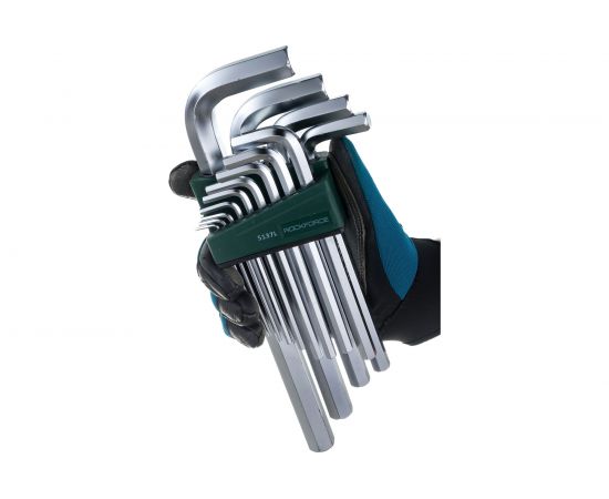 Набор ключей Г-образные 6-гранные длинные ROCKFORCE RF-5137L – изображение 4