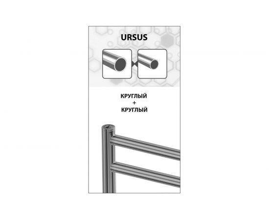 Водяной полотенцесушитель Lemark Ursus П16 500x1100, хром LM72116 – изображение 4