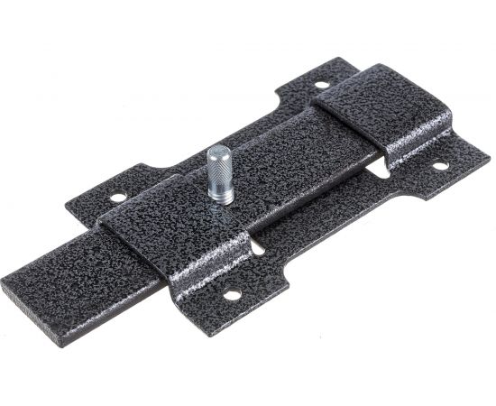 Накладной классический засов Делга (серебро; с плоским ригелем; 150 мм) Д805 – изображение 5