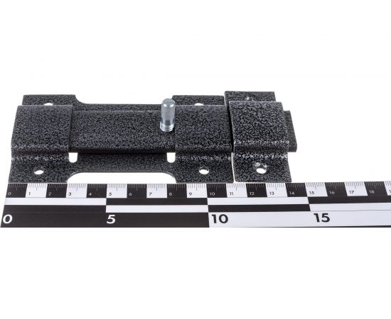 Накладной классический засов Делга (серебро; с плоским ригелем; 150 мм) Д805 – изображение 7