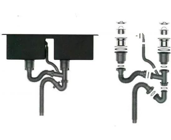 Кухонная мойка из нержавеющей стали WISENT 7851-SR 78x51 см, с раздвижным коландером WW37851-SR/W302644 – изображение 8