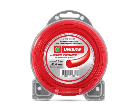 Леска Professional Quality (2.4 мм, 15 м, круглая) Unisaw SPRO-07305 