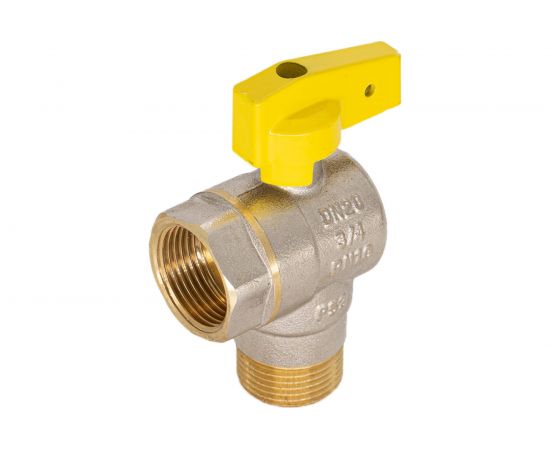 Шаровой угловой кран для газа СТМ ГАЗ 1/2", ш/г, бабочка CGLMFB12 