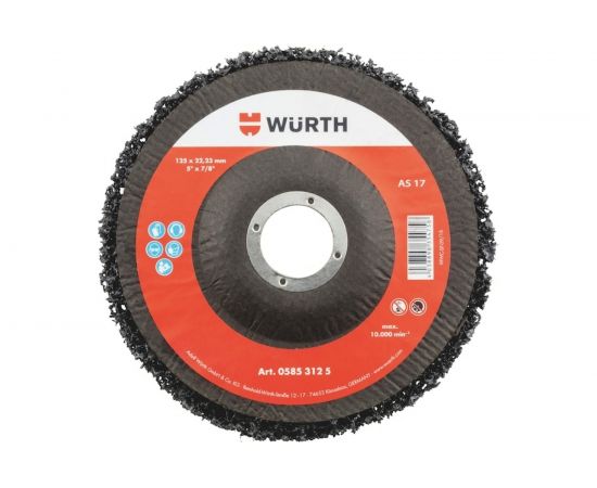 Диск шлифовальный нейлоновый для УШМ черный 125x13x22.2 мм Wurth 05853125 061 10 