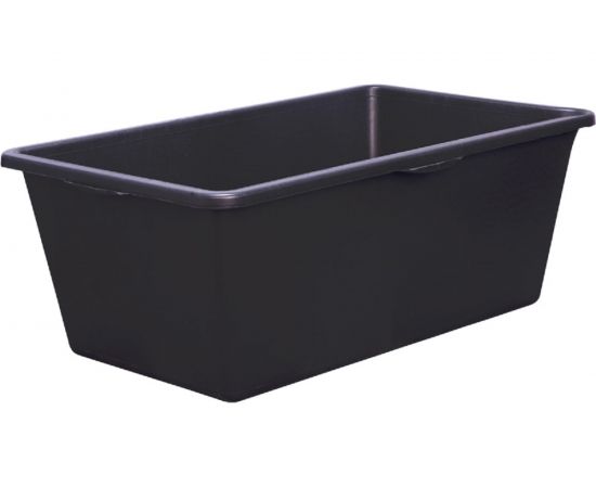Емкость Тара.ру 90 л, строительная, прямоугольная, без крышки, цв. чёрный 26234 