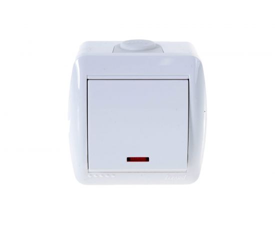 Выключатель Lezard NATA с подсветкой, белый 710-0200-111 