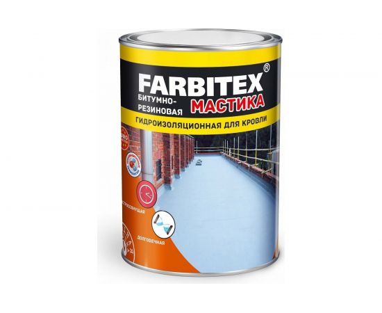 Битумно-резиновая мастика Farbitex 17 кг 4300003458 