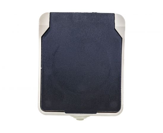 Розетка Smartbuy 1-местная с заземлением 16А с крышкой, IP54 Сатурн SBE-04w-16-S1-Z 