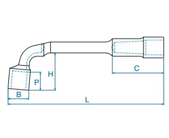 Г-образный торцевой ключ 8 мм KING TONY 1080-08 – изображение 2
