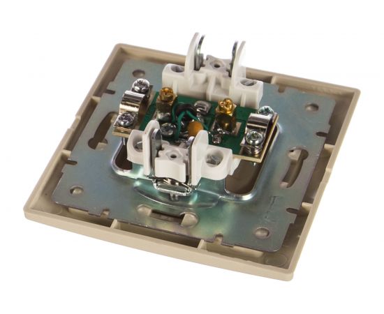 Телевизионная розетка LEZARD MIRA проходная крем со вставкой 701-0303-129 – изображение 2