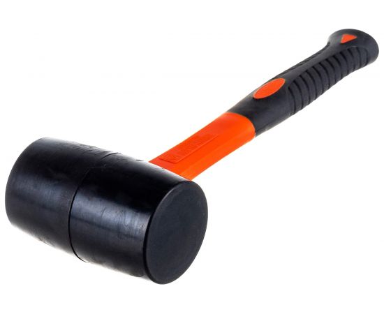 Киянка HARDEN резиновая, черная, фибергласовая ручка, 500 гр. 590415 – изображение 2