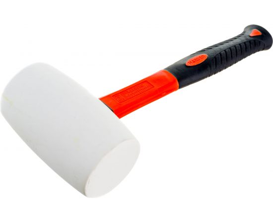 Резиновая белая киянка HARDEN фибергласовая ручка, 700 гр. 590437 – изображение 2