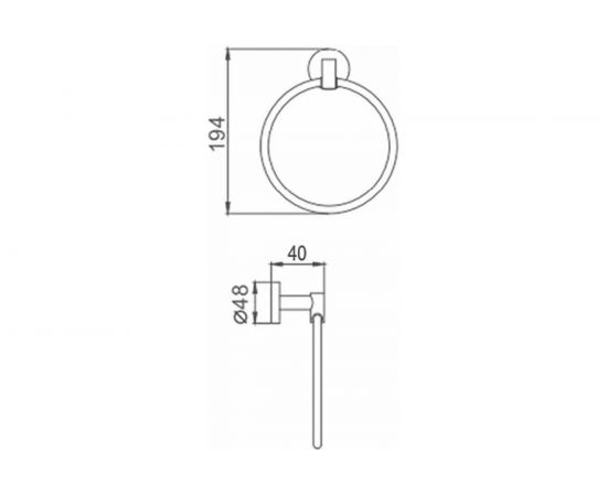 Полотенцедержатель Ekko E1704 – изображение 2