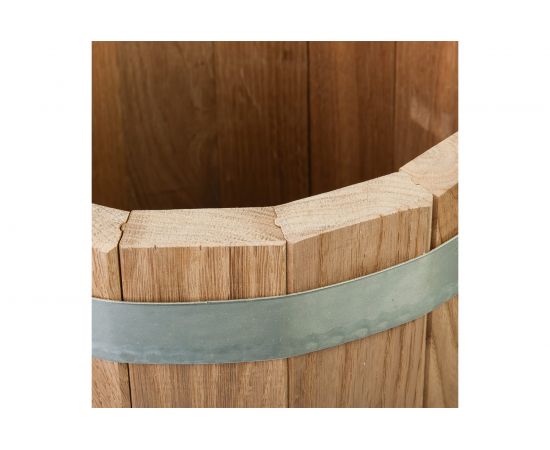 Кадка из дуба с крышкой и гнётом Банные штучки 30л 33231 – изображение 3