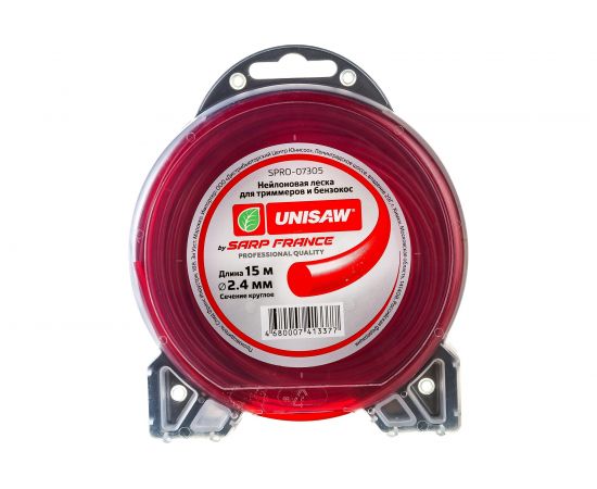 Леска Professional Quality (2.4 мм, 15 м, круглая) Unisaw SPRO-07305 – изображение 3