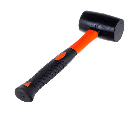 Киянка HARDEN резиновая, черная, фибергласовая ручка, 500 гр. 590415 – изображение 3