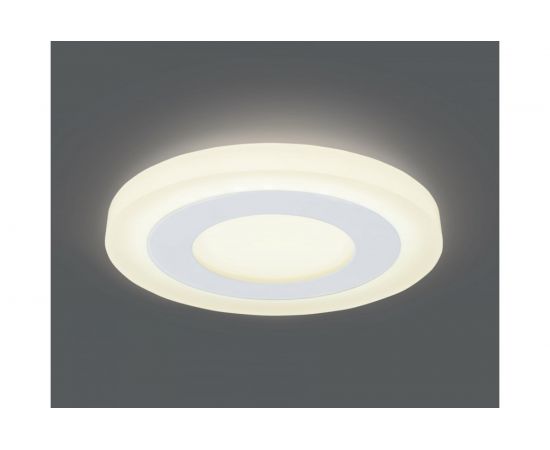 Светильник Gauss Backlight Круглый 3+3W, LED 3000K, 350лм,105х31мм, диам.85 1/40 BL114 – изображение 3