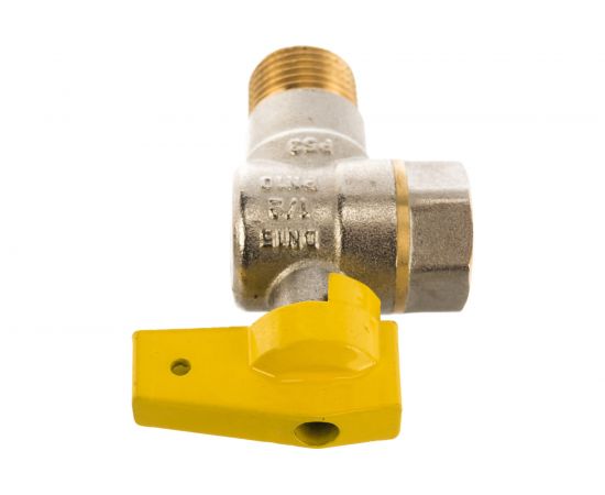 Шаровой угловой кран для газа СТМ ГАЗ 1/2", ш/г, бабочка CGLMFB12 – изображение 5