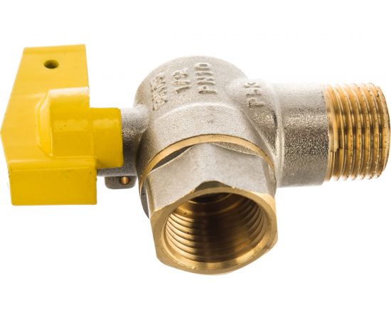 Шаровой угловой кран для газа СТМ ГАЗ 1/2", ш/г, бабочка CGLMFB12 – изображение 6