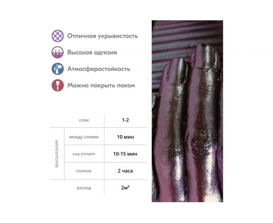 Эмаль KUDO CHAMELEON аэрозоль цвет Лавандовая дымка 520мл 11602884 – изображение 6