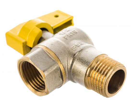 Шаровой угловой кран для газа СТМ ГАЗ 1/2", ш/г, бабочка CGLMFB12 – изображение 7