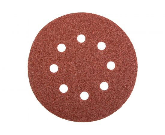 Круг абразивный на липучке (10 шт; 125 мм; Р100; 8 отверстий) SKRAB 35755 