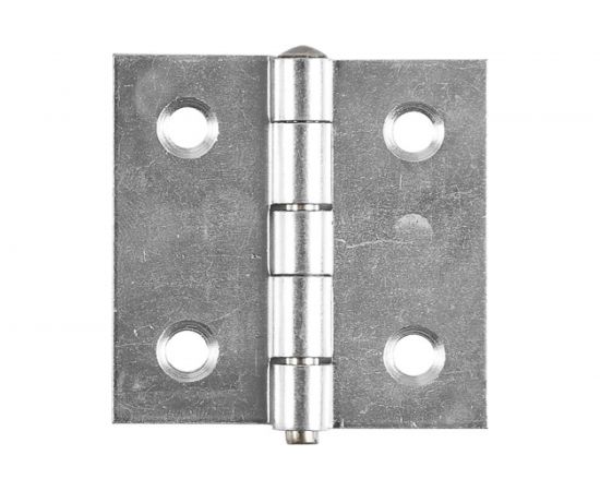 Прямая усиленная разборная петля VORMANN 50х50х1,5 мм, оцинкованная, латунный штифт 00614 050 Z 