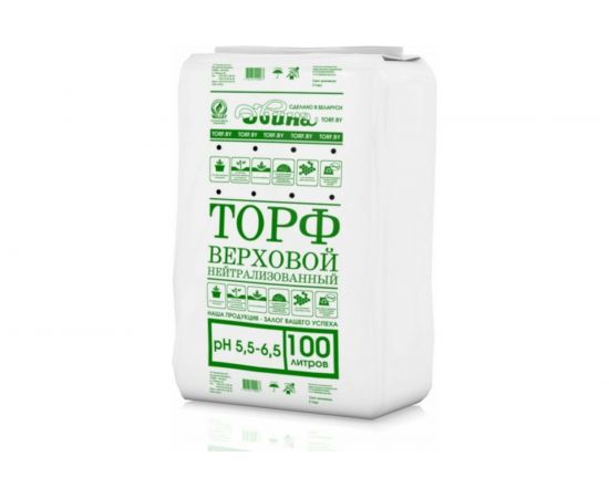 Нейтрализованный верховой торф Двина 100 л СС_Торф_Зеленый_100 