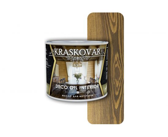 Масло для интерьера Kraskovar Deco Oil Interior орех 2,2л 1115 
