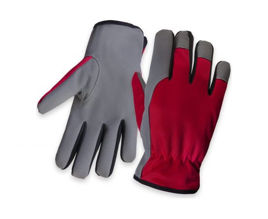 Перчатки трикотажные с утепленной подкладкой Jeta Safety Winter Motor красный/белый/JLE625-9/L 