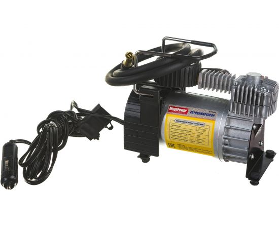 Поршневой компрессор 150PSI 35л/мин, 14А с улучшенным охлаждением MEGAPOWER M-12001 