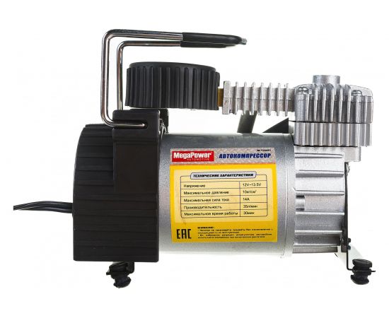 Поршневой компрессор 150PSI 35л/мин, 14А с улучшенным охлаждением MEGAPOWER M-12001 – изображение 2
