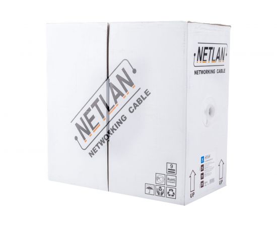Кабель NETLAN F/UTP 4 пары, категория 5e, внутренний, PVC, серый, 305м EC-UF004-5E-PVC-GY – изображение 2