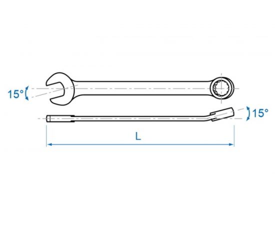 Набор комбинированных ключей (34-50 мм, 6 шт) KING TONY 1296MRN – изображение 2