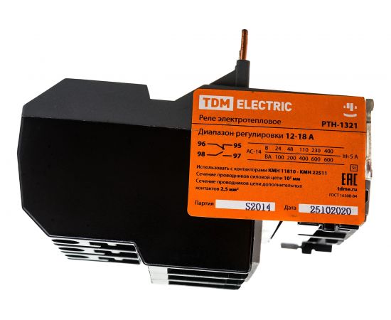 Электротепловое реле TDM РТН-1321 12-18А SQ0712-0010 – изображение 2