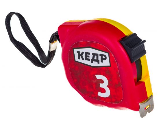 Рулетка с фиксатором КЕДР 3м х 16мм 092-0316 28878 – изображение 2