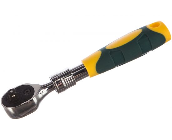 Трещотка для торцовых головок Kraftool PRO телескопическая, Сr-V сталь, 72 зубца, 1/4 27798-1/4 – изображение 2