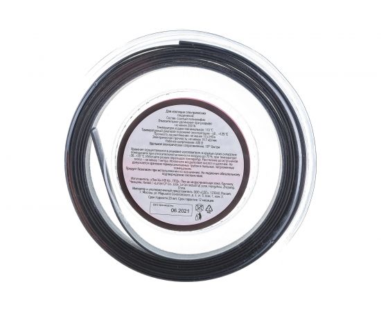 Термоусаживаемая трубка REXANT 8,0/4,0 мм черная, ролик 2,44 м 29-0046 – изображение 2