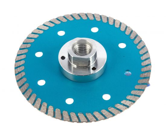 Диск алмазный отрезной Турбо с фланцем Grand hot press (105 мм; М14) TRIO-DIAMOND FHQ450 140105 – изображение 2