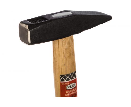 Кованый молоток с деревянной ручкой 300 г КЕДР 024-0300 23989 – изображение 2
