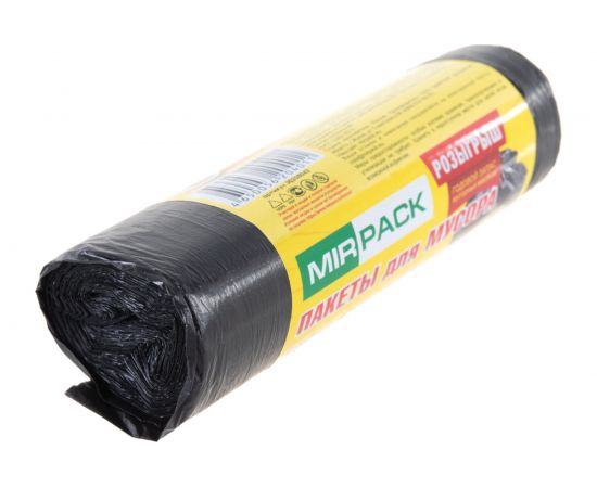 Мешки для мусора ХИТ (20 шт; 30 л) черные МИРПАК 4650056204011 – изображение 3