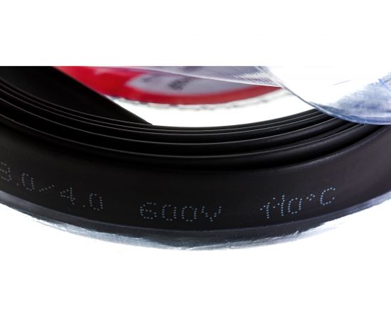 Термоусаживаемая трубка REXANT 8,0/4,0 мм черная, ролик 2,44 м 29-0046 – изображение 3