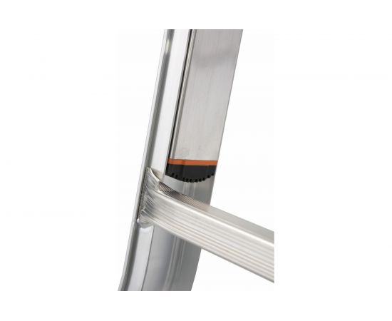 Шарнирная телескопическая стремянка Krause MONTO TELEMATIC 4х5 перекладины 129963 – изображение 4