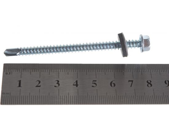 Кровельный саморез Качественный КРЕПЕЖ цинк, 5.5х76 мм, 50 шт 0500191 КЧ – изображение 4