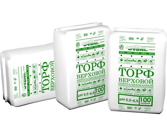 Нейтрализованный верховой торф Двина 100 л СС_Торф_Зеленый_100 – изображение 4