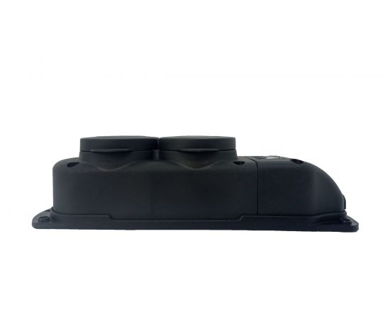 2-х местная каучуковая розетка Bull с заземлением с крышкой 338003 – изображение 4